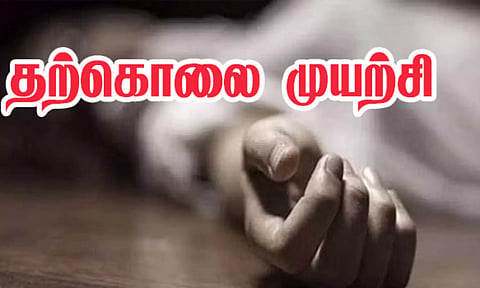 நெகமம் அருகே புதுப்பெண் கிணற்றில் குதித்து தற்கொலை முயற்சி
