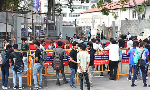 கிரிக்கெட் போட்டிக்கு சிறப்பான பாதுகாப்பு: கமிஷனர் சந்தீப்ராய் ரத்தோர் போலீசாருக்கு பாராட்டு