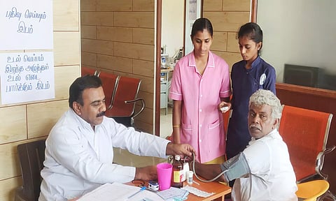 மருத்துவ பரிசோதனை முகாம் நடைபெற்றது.