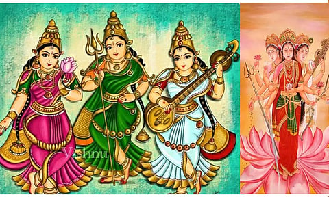 மனித குணங்களின் அடிப்படையில் அமைந்த முக்குண தேவியர்