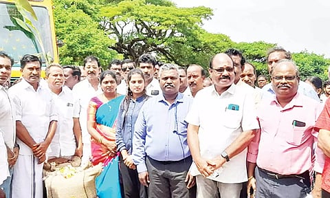 திருத்துறைப்பூண்டியில் சரக்கு ரெயில் போக்குவரத்து தொடக்க நிகழ்ச்சி
