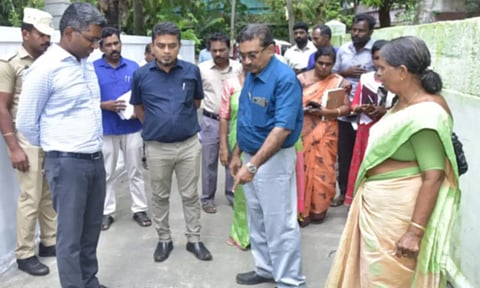 முஞ்சிறை ஊராட்சி ஒன்றியத்திற்குட்பட்ட பகுதிகளில் வளர்ச்சி திட்டப்பணிகள் குறித்து கலெக்டர் ஸ்ரீதர் ஆய்வு