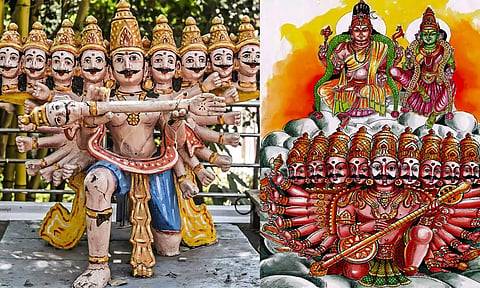 ராவணனுடன் கூடிய திருக்கயிலாய வாகனம்