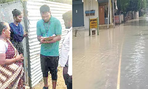 வரலாறு காணாத மழையால் கடும் பாதிப்பு: வெள்ள சேத கணக்கெடுப்பு பணி தீவிரம்