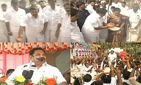 தமிழகம், புதுச்சேரியில் 40 தொகுதிகளில் வெற்றி பெற பாடுபட வேண்டும்- பொங்கல் விழாவில் ஈபிஎஸ் பேச்சு