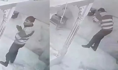 கடவுளிடம் மன்னிப்பு கேட்டு விட்டு கோவிலில் திருடிய வாலிபர்