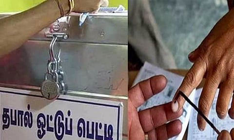 தபால் ஓட்டு போட வீடு, வீடாக விருப்பமனு வினியோகம்