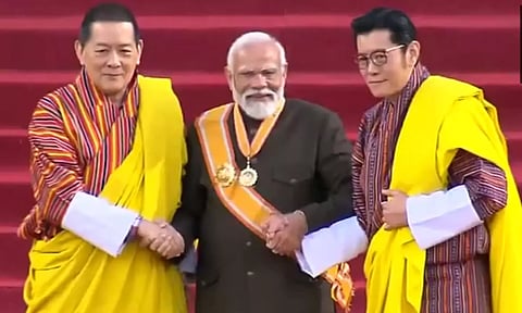 பூடான் அரசின் உயரிய விருதைப் பெற்றார் பிரதமர் மோடி