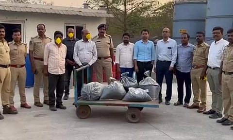 தெலுங்கானா ரசாயன தொழிற்சாலையில் ரூ.பல கோடி போதை பொருள் தயாரிப்பு