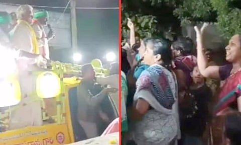 எதிர் கோஷம் எழுப்பியதால் கோபம்: பெண்களை 'சைத்தான்' என கூறிய வேட்பாளர்