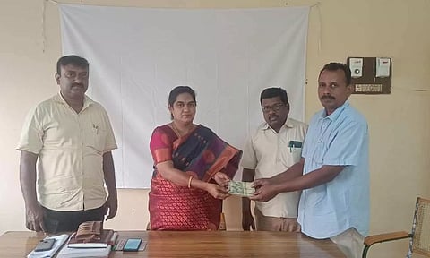 பாப்பிரெட்டிப்படியில் பறிமுதல் பணம் ரூ.96 ஆயிரம் திரும்ப ஒப்படைப்பு