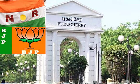தேர்தல் விதிமுறைகளை மீறியதாக என்.ஆர்.காங்கிரஸ் - பா.ஜ.க.-வுக்கு நோட்டீஸ்