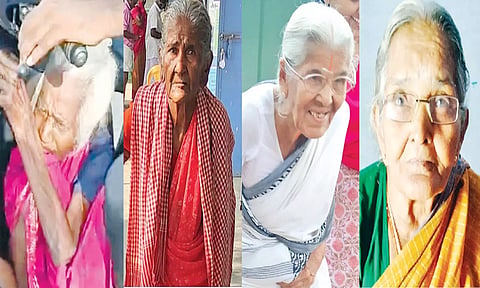 வாக்குச்சாவடிகளுக்கு ஆர்வத்துடன் வாக்களிக்க வந்த முதியவர்களை காணலாம்.