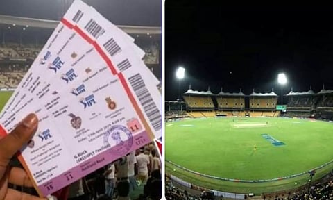 சென்னை-ராஜஸ்தான் ஆட்டத்துக்கான டிக்கெட் விற்பனை நாளை தொடக்கம்
