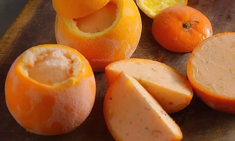 சம்மர் ஸ்பெஷல்  ஜில்லுனு ஆரஞ்சு ஐஸ்கிரீம்