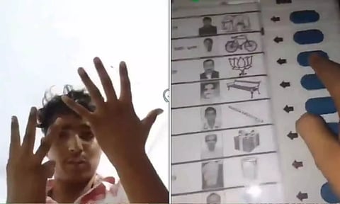 உத்தரபிரதேச தேர்தலில் பா.ஜ.க.-வுக்கு ஒரே நேரத்தில் 8 முறை ஓட்டு போட்ட வாலிபர் கைது