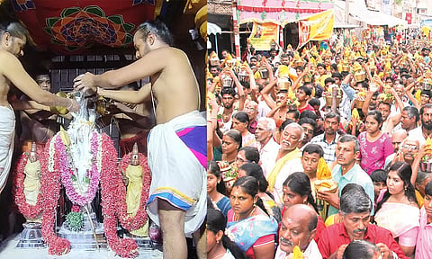 வைகாசி விசாகம்: திருப்பரங்குன்றம் முருகப்பெருமானுக்கு பாலாபிஷேகம்