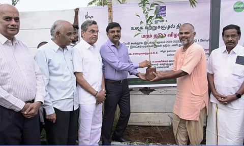 நாடு முழுவதும் ஈஷாவின் மரக்கன்று நடும் திட்டம் விரிவுபடுத்த வேண்டும்: தி.மு.க. எம்.பி. சண்முகசுந்தரம் வலியுறுத்தல்