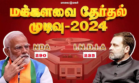 பாராளுமன்ற தேர்தல் - பா.ஜ.க. கூட்டணி தொடர்ந்து முன்னிலை.. லைவ் அப்டேட்ஸ்