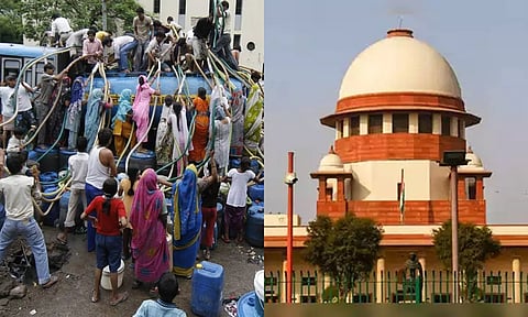 டெல்லியில் கடும் தண்ணீர் தட்டுப்பாடு- அரியானா அரசுக்கு உச்சநீதிமன்றம் அதிரடி உத்தரவு