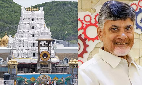 முதல்-மந்திரியாக பதவி ஏற்றதும் திருப்பதியில் சாமி தரிசனம் செய்கிறார் சந்திரபாபு நாயுடு