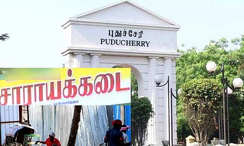 புதுச்சேரியில் தமிழக எல்லையோர சாராயகடைகளை ஏலம் எடுக்க கடும் போட்டி