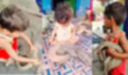 ஆந்திராவில் குழந்தைகள் விளையாட உடும்பு பிடித்து வந்த தந்தை கைது