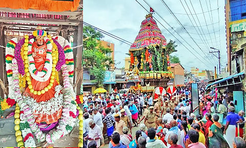சங்கரன்கோவிலில் ஆடித்தபசு தேரோட்டம்: திரளான பக்தர்கள் பங்கேற்பு