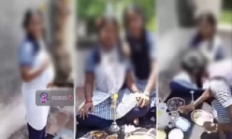 மாணவிக்கு வளைகாப்பு ரீல்ஸ் விவகாரம்: ஆசிரியர்கள் வகுப்பறையை விட்டு வெளியேற தடை