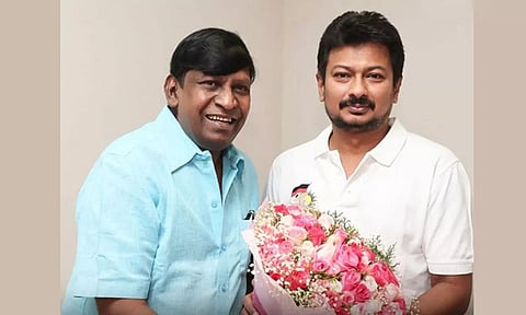 உதயநிதி ஸ்டாலினை நேரில் சந்தித்து வாழ்த்து தெரிவித்த வடிவேலு