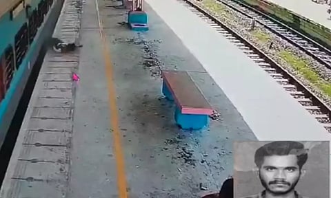 ரெயில் படிக்கட்டில் பயணித்து நொடியில் உயிரைவிட்ட இளைஞர்- அதிர வைக்கும் சிசிடிவி காட்சி