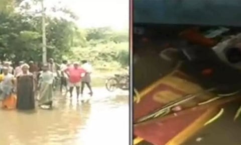 சேலத்தாம்பட்டி ஏரி நிரம்பி 200 வீடுகளை வெள்ளம் சூழ்ந்தது