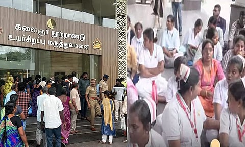 சென்னை கிண்டி மருத்துவமனையில் மருத்துவர்கள் போராட்டம் வாபஸ்