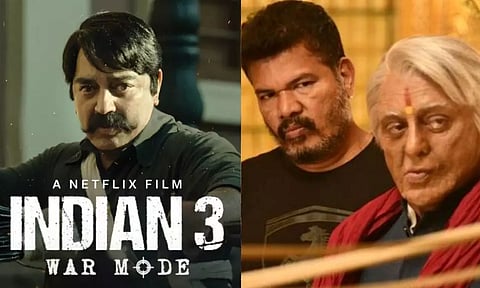 மறுபடியும் முதல்ல இருந்தா.. ஓடிடிலாம் கிடையாது டைரக்டா தியேட்டர்தான்  'இந்தியன் 3' ரீ - ஷூட்?