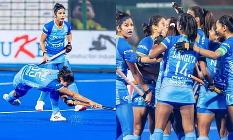 ஆசிய மகளிர் ஹாக்கி:  ஜப்பானை வீழ்த்தி அரையிறுதிக்கு முன்னேறிய இந்தியா