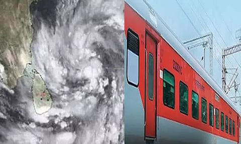 ஃபெஞ்சல் புயல்- வெளி மாநிலத்திற்கு செல்லும் ரெயில்களின் பாதை மாற்றம்