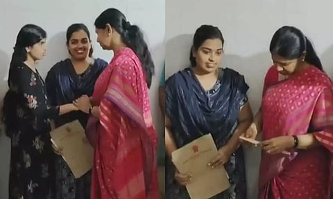 கோவில் யானை தாக்கி பலியான பாகனின் மனைவிக்கு அரசு வேலை- நியமன ஆணை வழங்கிய கனிமொழி எம்.பி.