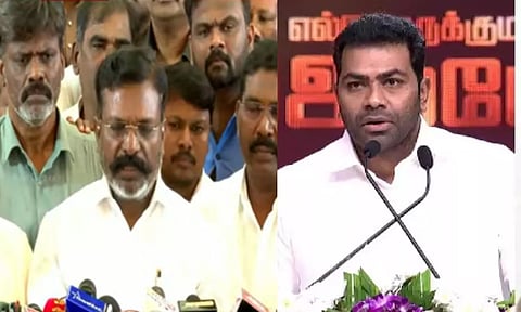 ஆதவ் மீது நடவடிக்கை ஏன் ?- திருமாவளவன் விளக்கம்