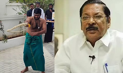பதவி பறிபோகும் பயத்தில் சாட்டையால் அடித்து அண்ணாமலை நேர்த்திக்கடன் - ஆர்.எஸ். பாரதி