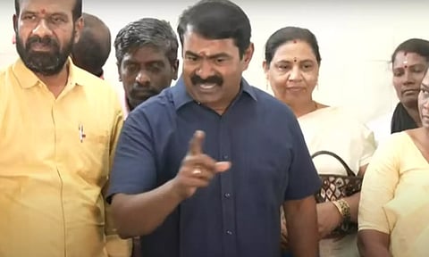 'திராவிட ஒழிப்பும், பெரியார் எதிர்ப்பும்' எனது கொள்கை - சீமான்