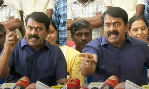 பெரியார் குறித்த சர்ச்சை பேச்சு: தமிழ்நாடு முழுவதும் சீமான் மீது 60 வழக்குகள் பதிவு