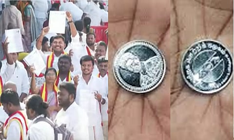 120 மாவட்டச் செயலாளர்களை நியமித்து வெள்ளி நாணயம் வழங்கிய விஜய்