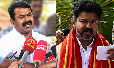 பணக்கொழுப்பு: மைக்கை நீட்டிவிட்டால் போதும் சீமான் எதையாவது உளருவார்- த.வெ.க பதிலடி