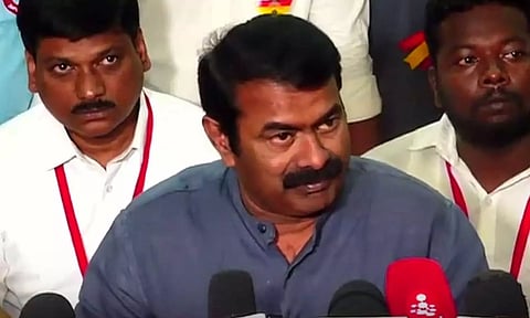 தொகுதி மறுசீரமைப்பு:  அனைத்துக்கட்சி கூட்டத்தில் பங்கேற்க மாட்டேன் - சீமான்