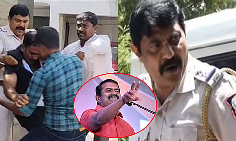 சீமான் வீட்டின் காவலாளியை கைது செய்த காவல் ஆய்வாளர் பிரவீன் ராஜேஷ்-க்கு வாரண்ட்