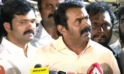 பாலியல் குற்றம் நிரூபிக்கப்பட்டிருக்கிறதா?: செய்தியாளர்களிடம் கொந்தளித்த சீமான்