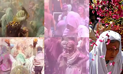 VIDEO: வண்ணங்களாய் மாறிய வெள்ளை நிறம்.. உ.பி.யில் ஹோலி கொண்டாடிய கைம்பெண்கள்