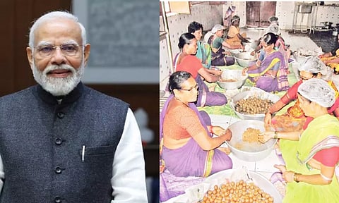 கர்ப்பிணிகளுக்கான பிரத்யேக லட்டு: பழங்குடியின பெண்களுக்கு பிரதமர் மோடி பாராட்டு