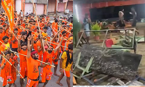 உணவில் வெங்காயம் சேர்த்து பரிமாறியதால் ஆத்திரம்.. ஓட்டலை அடித்து நொறுக்கிய பக்தர்கள்!