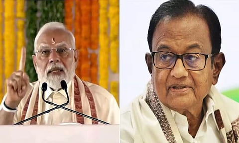 தமிழ்நாட்டிற்கு காங்கிரஸ் வழங்கியதை விட 3 மடங்கு நிதி அளித்ததாக கூறிய மோடி-  ப. சிதம்பரம் விளக்கம்
